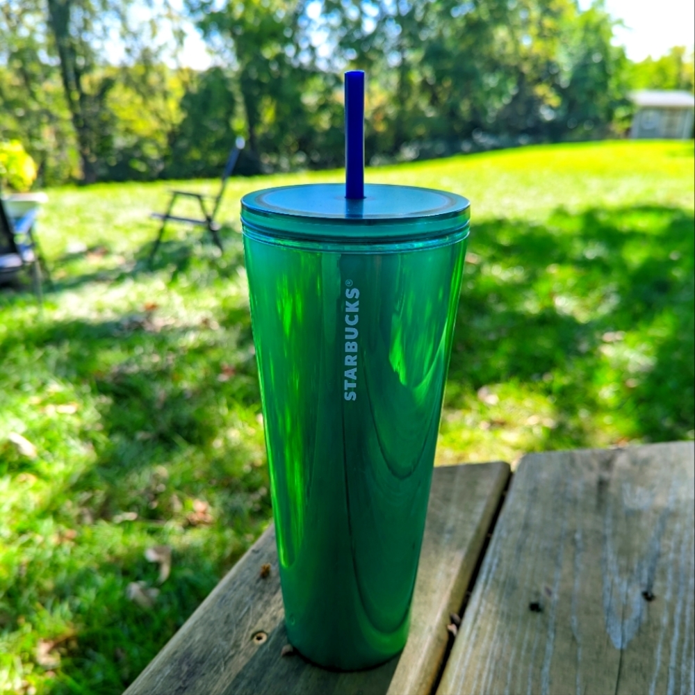Starbucks Green Metallic Insulated Tumbler